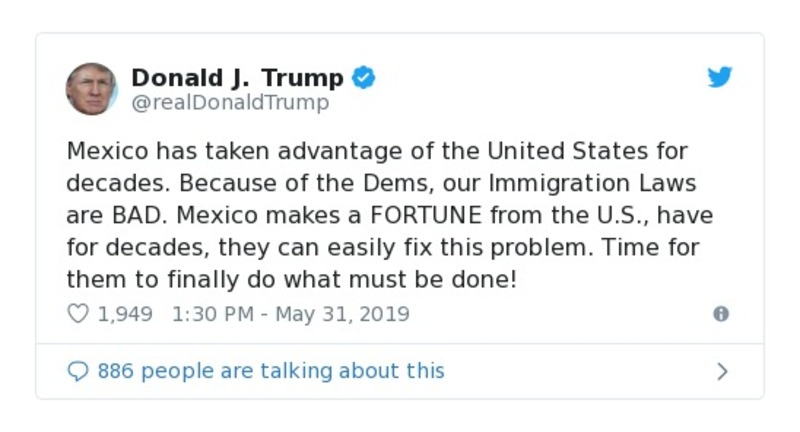 Post preview from Donald Trump