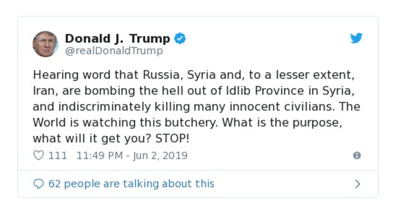 Post preview from Donald Trump