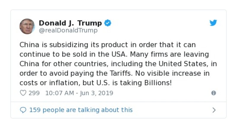 Post preview from Donald Trump