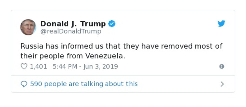 Post preview from Donald Trump