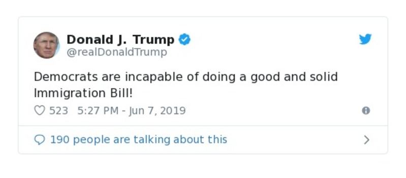 Post preview from Donald Trump