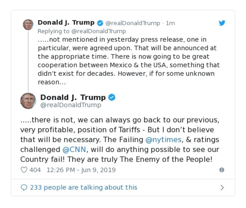 Post preview from Donald Trump