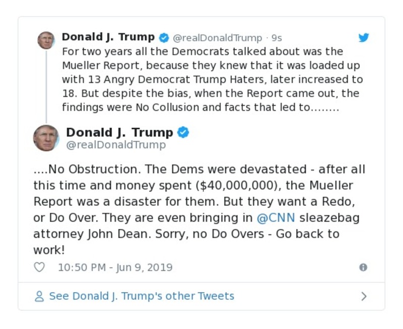 Post preview from Donald Trump