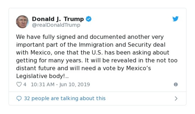 Post preview from Donald Trump