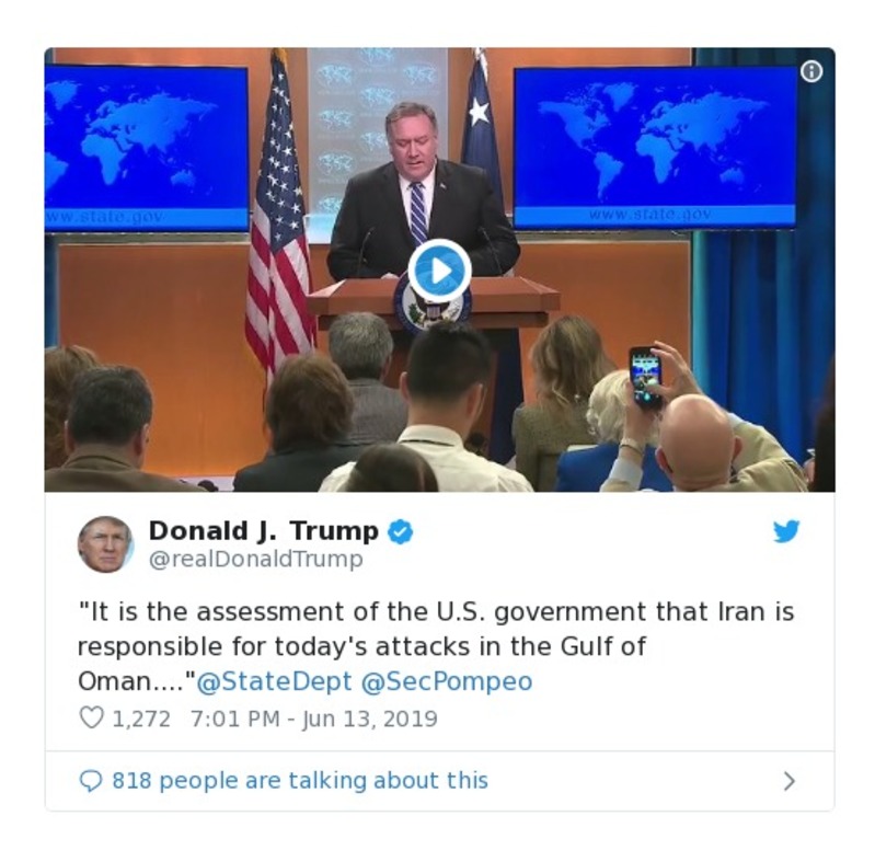 Post preview from Donald Trump