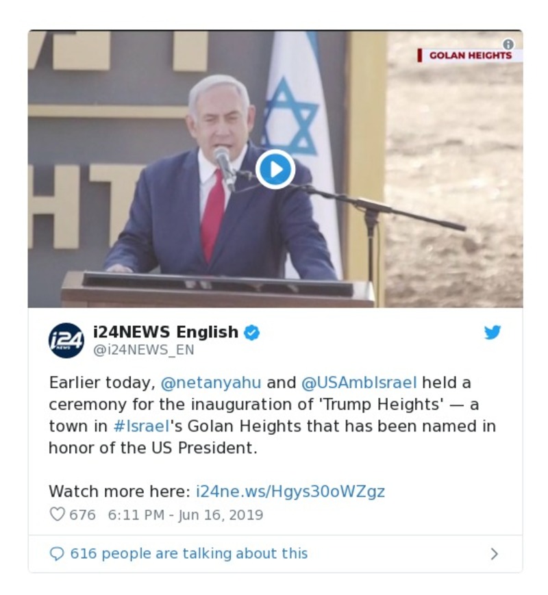 Post preview from Donald Trump