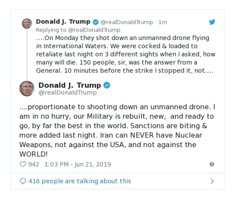 Post preview from Donald Trump