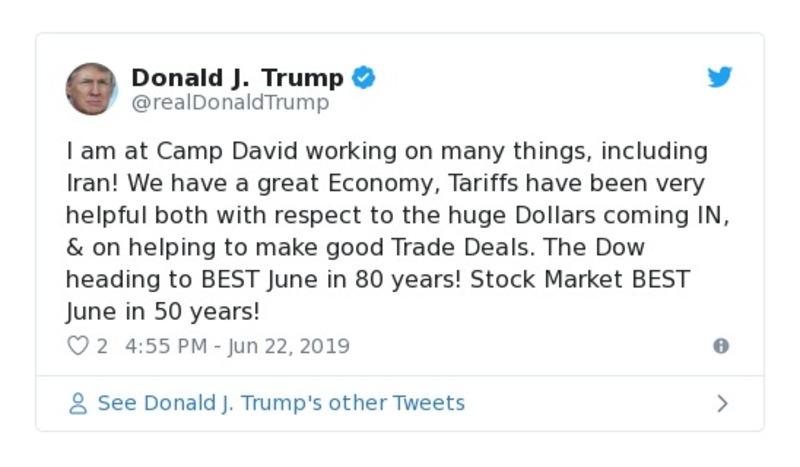 Post preview from Donald Trump