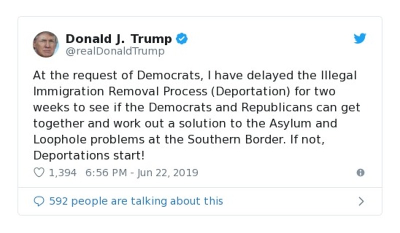 Post preview from Donald Trump