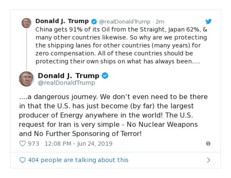 Post preview from Donald Trump