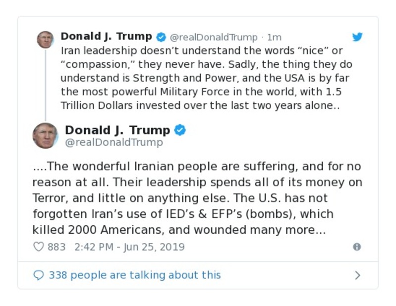 Post preview from Donald Trump