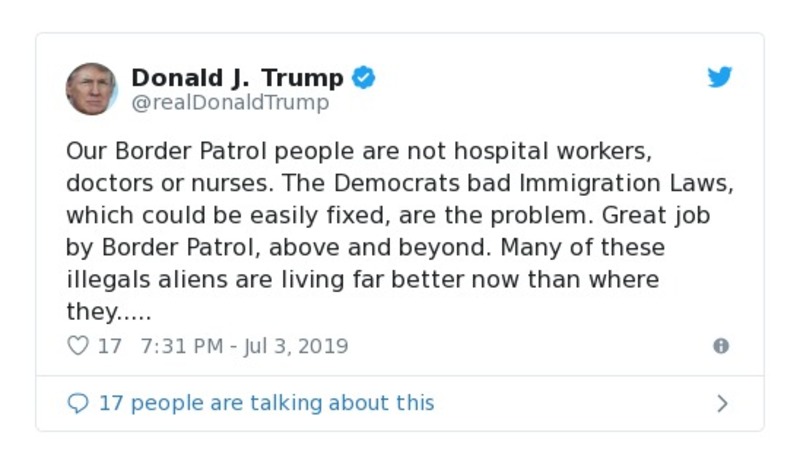 Post preview from Donald Trump