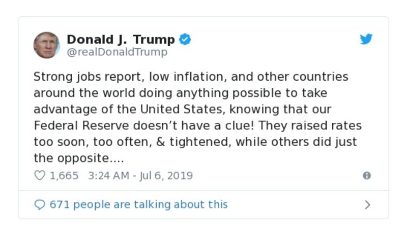 Post preview from Donald Trump