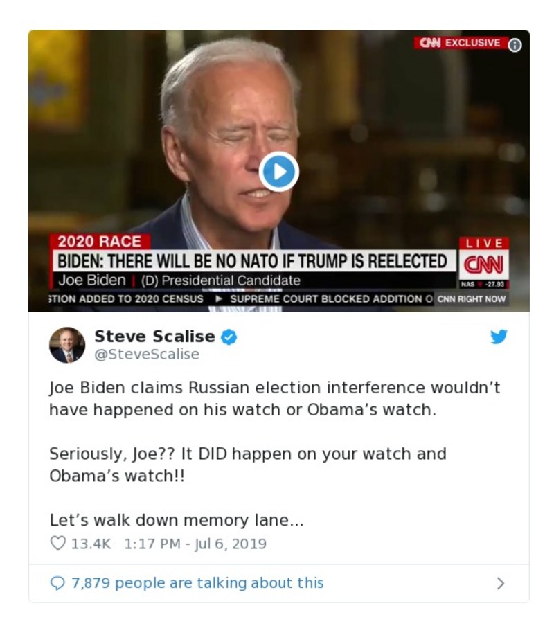 Post preview from Donald Trump