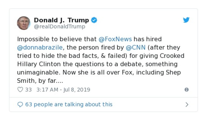 Post preview from Donald Trump