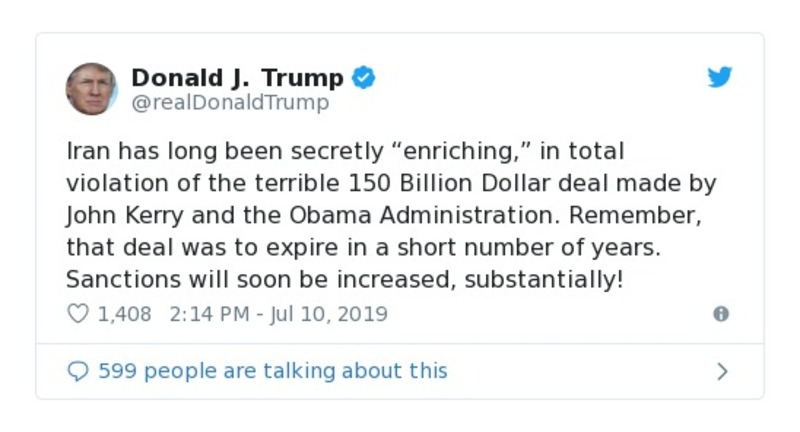 Post preview from Donald Trump