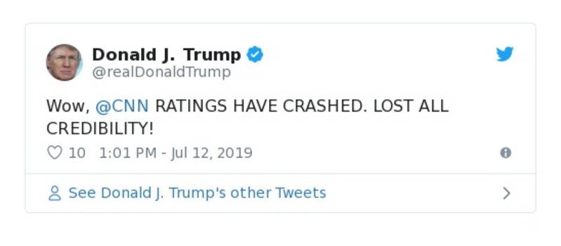 Post preview from Donald Trump