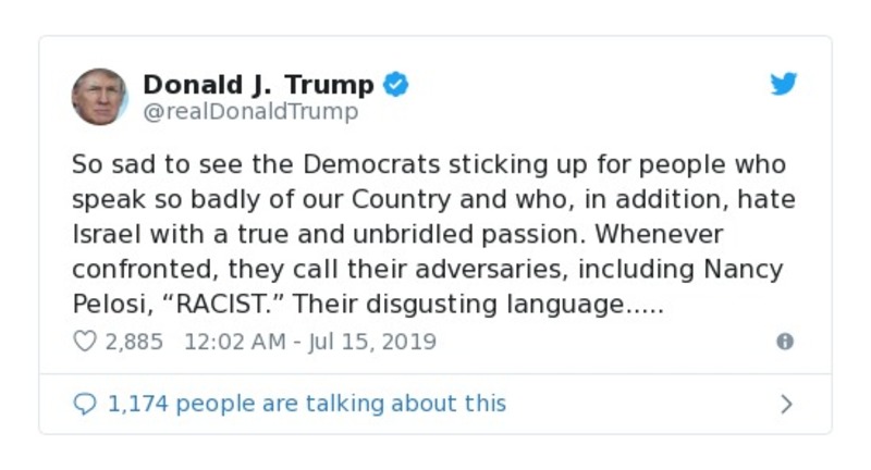 Post preview from Donald Trump