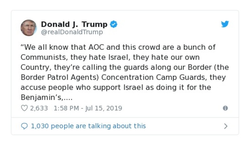 Post preview from Donald Trump