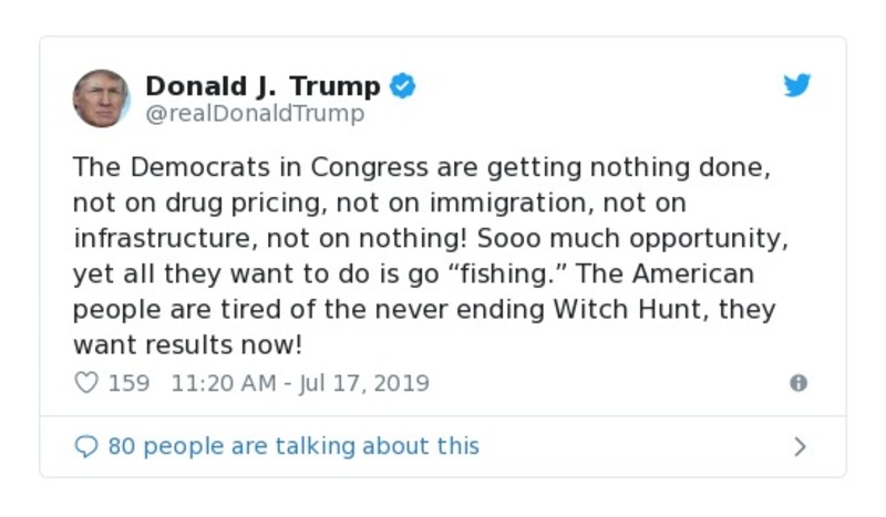 Post preview from Donald Trump