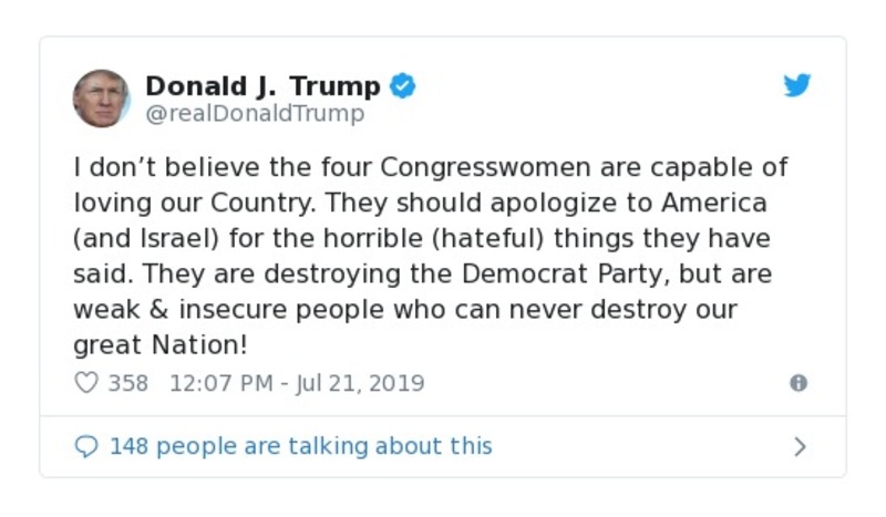 Post preview from Donald Trump