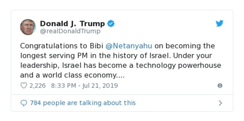 Post preview from Donald Trump