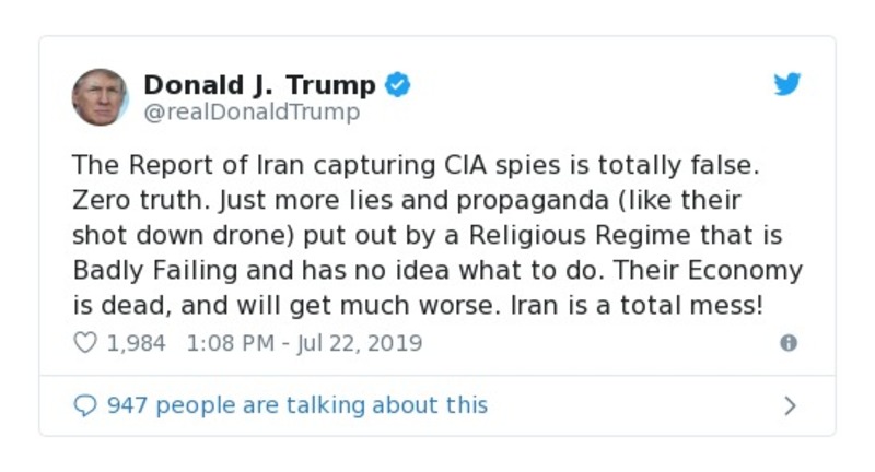 Post preview from Donald Trump