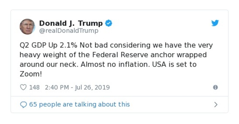 Post preview from Donald Trump