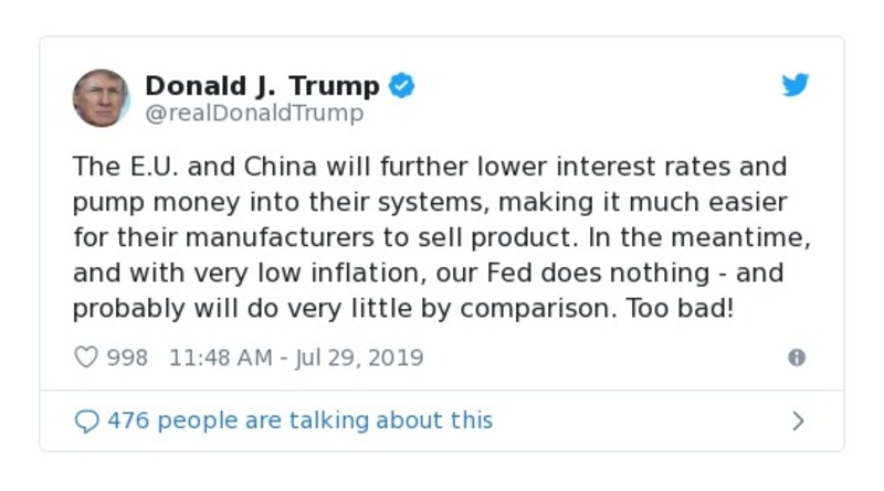 Post preview from Donald Trump