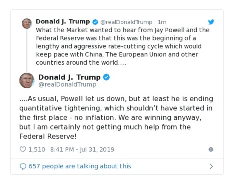 Post preview from Donald Trump