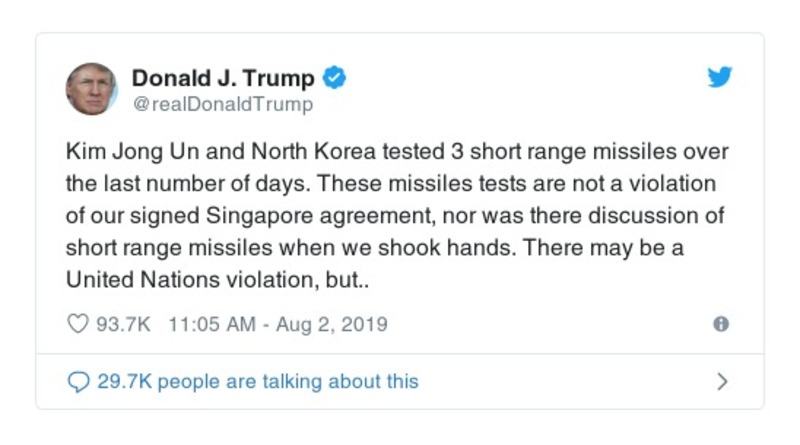 Post preview from Donald Trump