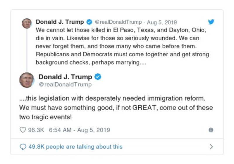 Post preview from Donald Trump