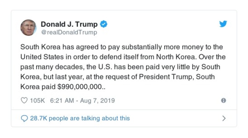 Post preview from Donald Trump