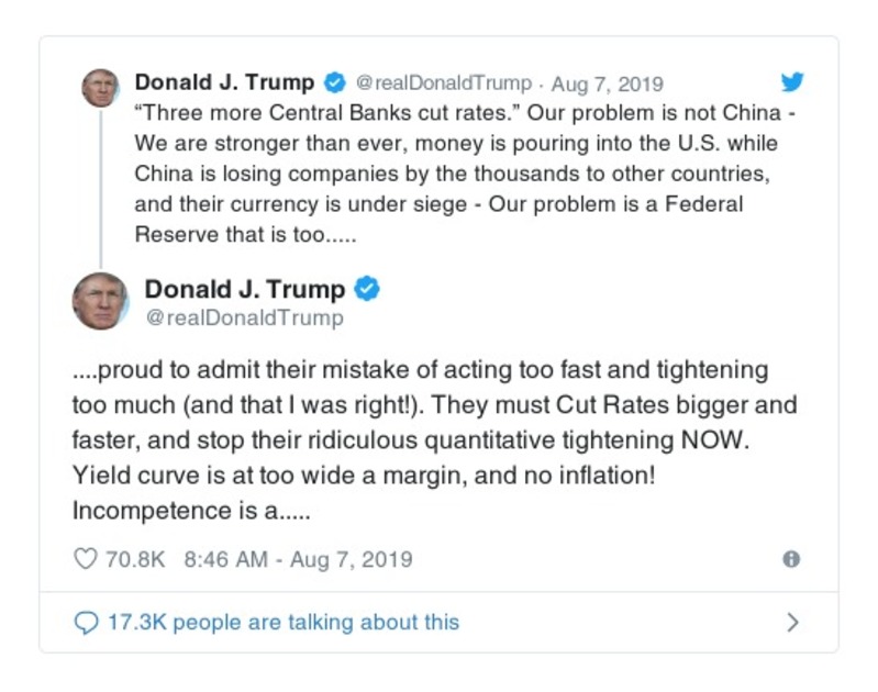 Post preview from Donald Trump