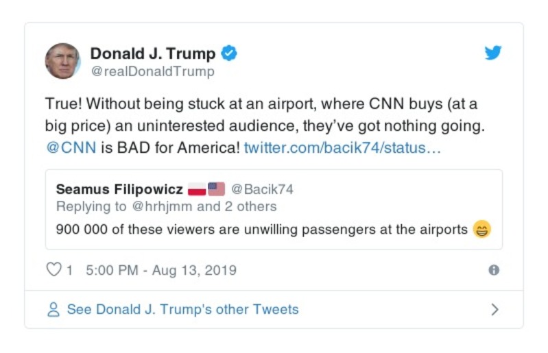 Post preview from Donald Trump