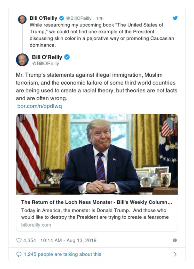 Post preview from Donald Trump