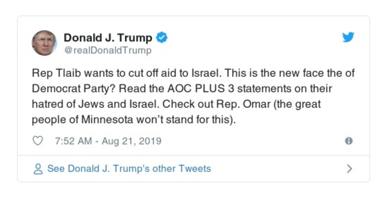 Post preview from Donald Trump