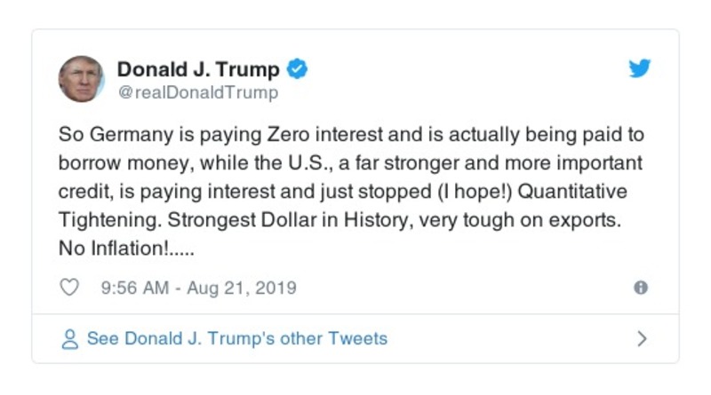 Post preview from Donald Trump