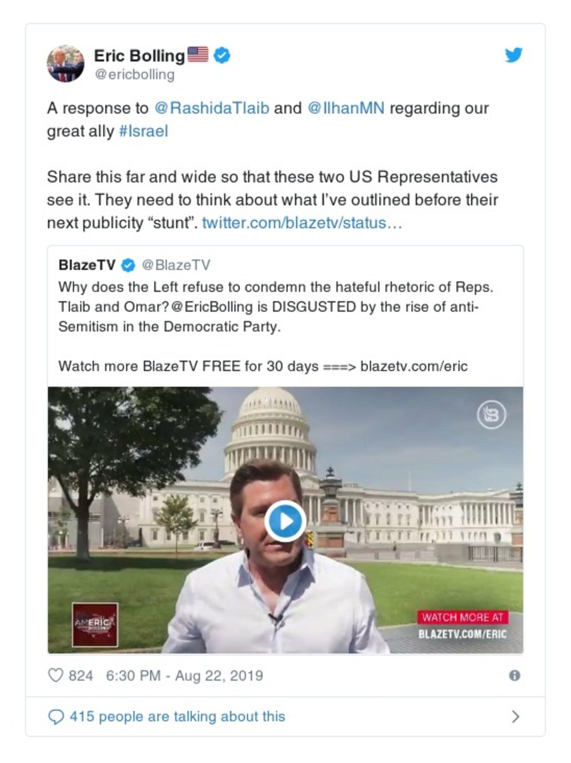 Post preview from Donald Trump