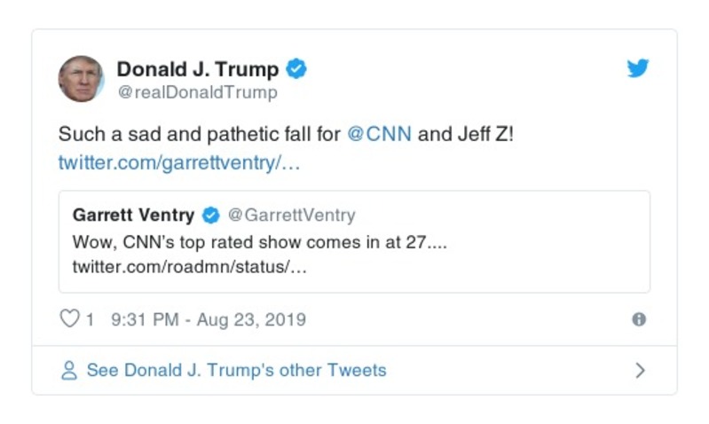 Post preview from Donald Trump