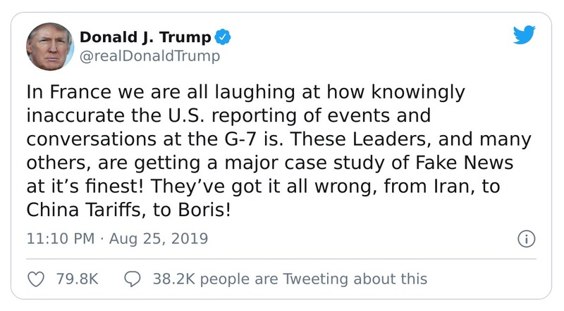 Post preview from Donald Trump