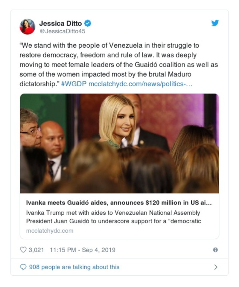 Post preview from Donald Trump