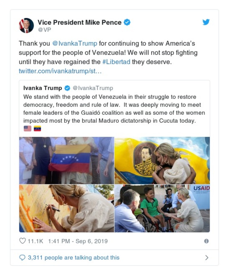 Post preview from Donald Trump