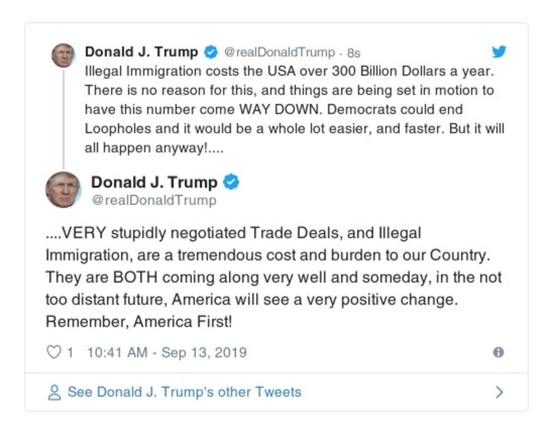 Post preview from Donald Trump