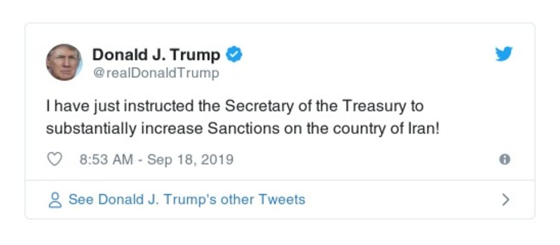 Post preview from Donald Trump