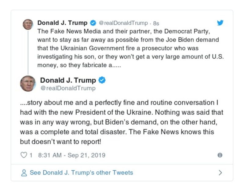 Post preview from Donald Trump