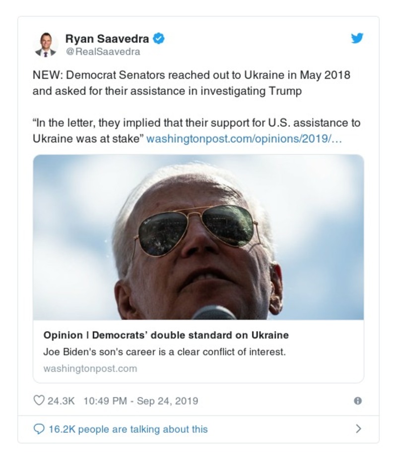 Post preview from Donald Trump