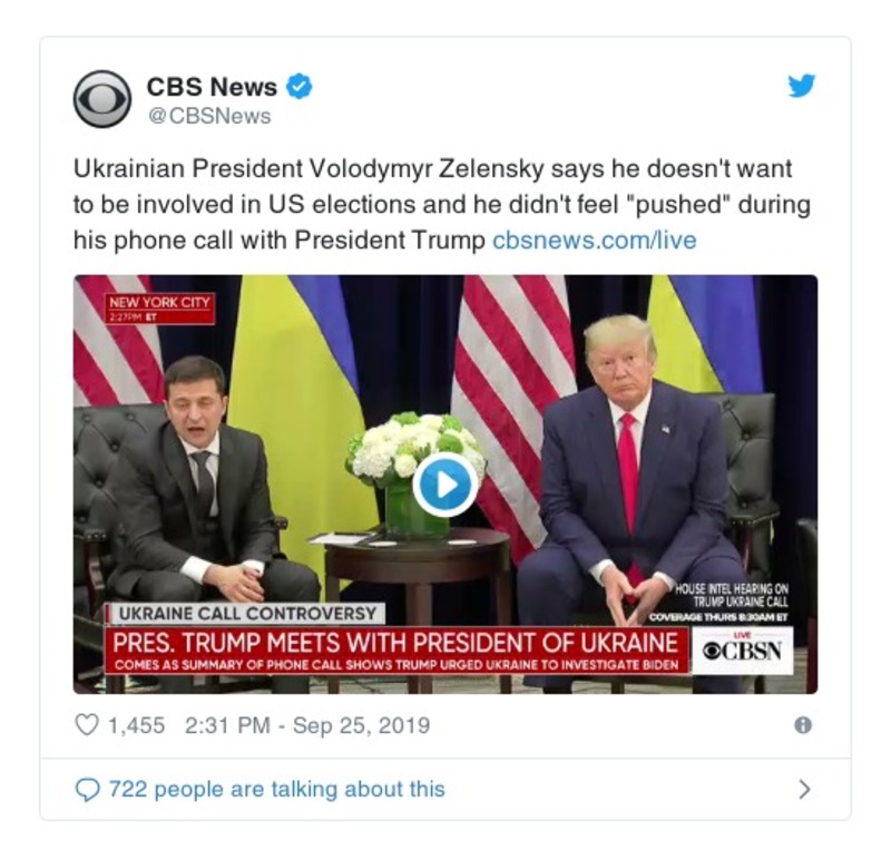 Post preview from Donald Trump