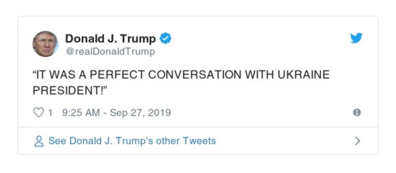 Post preview from Donald Trump