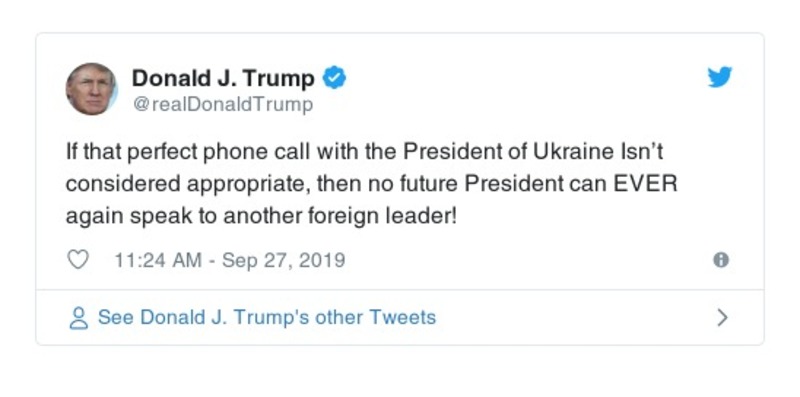 Post preview from Donald Trump